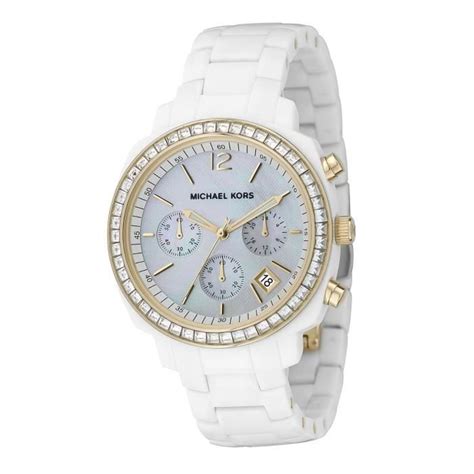 michael kors montre femme blanche|michael kors original watch.